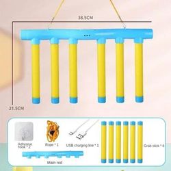 Fun Challenge Falling Sticks Game Set Educational Toy For Reaction Ability Training, Parent Child Interaction & Party blue Crossbar