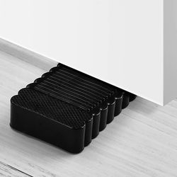 Anti Collision Rubber Safety Guard Door Stop Black