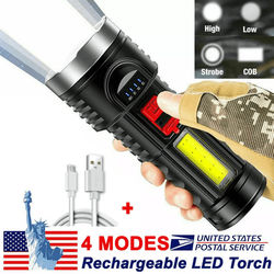 LED Torch Tactical Flashlight, USB Rechargeable, Magnetic Car Mount Holder, Waterproof, Ideal For Camping, Emergency Use LED Torch Tactical Flashlight, USB Rechargeable, Magnetic Car Mount Holder, Waterproof, Ideal For Camping, Emergency Use