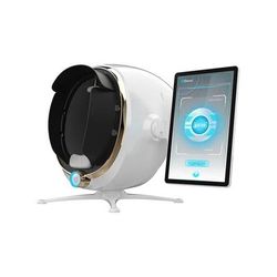 3D Facial Skin Analyzer With Magic Mirror And Portable Face Detection Camera white eu 110v