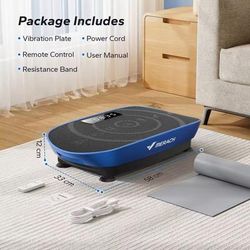 Vibration Plate Exercise Machine Whole Body Fitness Platform 2398l1 Blue