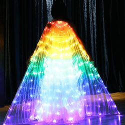 Belly Dance LED ISIS Wings Rainbow L (150 175cm)