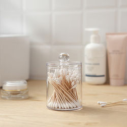 Acrylic Cotton Swabs Storage Holder | Cotton Swabs Box | Cotton Pads Holder Style B