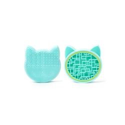 Silicone Makeup Brush Cleaner And Storage Rack Green