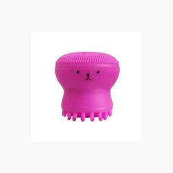 Octopus Shaped Silicone Face Cleanser Rose Red