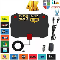 Digital TV Antenna Indoor HDTV Amplified Signal Booster 4K, Long Range Indoor TV Aerial For Smart TVs, Free Channels Digital TV Antenna Indoor HDTV Amplified Signal Booster 4K, Long Range Indoor TV Aerial For Smart TVs, Free Channels
