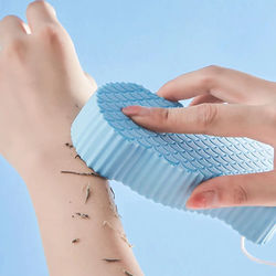 Exfoliating Shower Sponge Blue