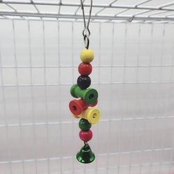 Colorful Parrot Toys: Suspension Hanging Bridge Chain Chew Toy For Bird Cage Accessories Color: Random Color C