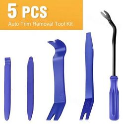 Plastic Trim Removal Pry Tool Set For Car Radio Panel Door Dash Clip Fasteners Plastic Trim Removal Pry Tool Set For Car Radio Panel Door Dash Clip Fasteners