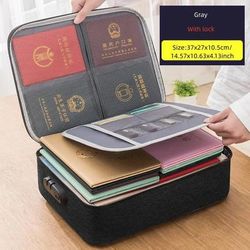 Home Storage Organization: Document Storage Bags, Organizer Boxes, Bins, Baskets, Drawers, Containers & Supplies Color: B Black
