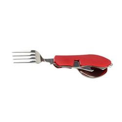 Multifunctional Stainless Steel Camping Cutlery Set Foldable, Pocket Sized b