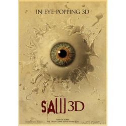 Retro Kraft Paper Horror Movie Saw Posters: Buy 3, Get 4 Ideal For Taverns, Cafes, And Home Decor a4 2