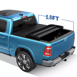 Tri Fold Cover For Chevy Silverado & GMC Sierra 1500 Fleetside Truck Bed, Soft Folding Pickup Bed Cover Tri Fold Cover For Chevy Silverado & GMC Sierra 1500 Fleetside Truck Bed, Soft Folding Pickup Bed Cover