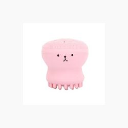 Octopus Shaped Silicone Face Cleanser Pink