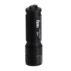 SKILHUNT E3A 100 Lumens AAA Keychain LED Flashlight: Mini Pocket Torch For Outdoor Camping, Hiking, Fishing Without Battery High CRI LED Carbon Black