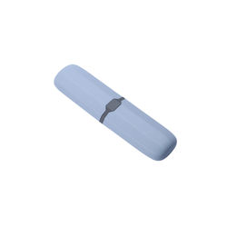 Travel Toothbrush Holder Grey Blue