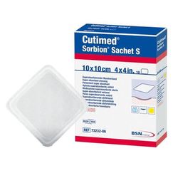 Cutimed Sorbion Sachet S Gelling Fiber Wound Dressing 4 X 4 Inch Square Sterile (937645_EA)