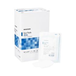 McKesson Eye Pad 1-5/8 X 2-5/8 Inch Sterile 1 per Pack (467977_CS)