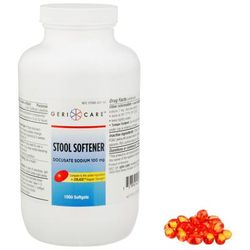 Geri-Care Stool Softener Softgel 1,000 per Bottle 100 mg Strength Docusate Sodium (555682_CS)