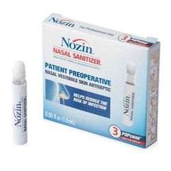 NOZIN Nasal Sanitizer POPswab Patient Preoperative Antiseptic Ethyl Alcohol Nasal Swab 1.5 mL Ampule (1083976_PK)