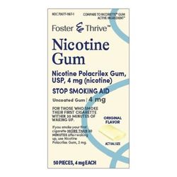 Foster & Thrive Stop Smoking Aid 4 mg Strength Gum (1239886_PK)