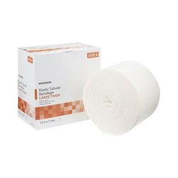 McKesson Spandagrip Elastic Tubular Support Bandage 4-1/2 Inch X 11 Yard Large Thigh Pull On Natural NonSterile Size G Standard Compression (1112850_C