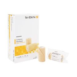 McKesson Cohesive Bandage 4 Inch X 5 Yard Self-Adherent Closure Tan NonSterile Standard Compression (520549_CS)