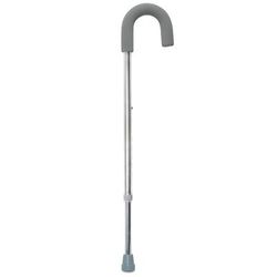 McKesson Round Handle Cane Aluminum 28-3/4 to 37-3/4 Inch Height Silver (1103359_CS)