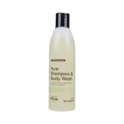 McKesson Pure Shampoo and Body Wash 8 oz. Flip Top Bottle Unscented (1081635_CS)