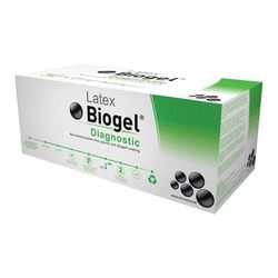 Biogel Diagnostic Exam Glove Size 6.5 NonSterile Latex Extended Cuff Length Micro-Textured Straw Not Rated (192302_BX)