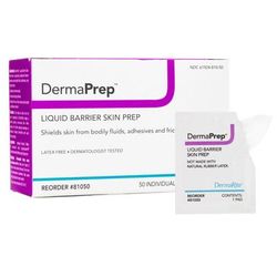 DermaPrep Skin Barrier Wipe 60% Strength Isopropyl Alcohol Individual Packet NonSterile (988359_CS)