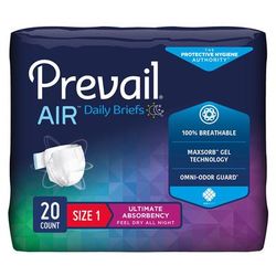 Prevail Per-Fit Maximum Plus Unisex Adult Incontinence Brief Medium Disposable Heavy Absorbency (1234415_PK)