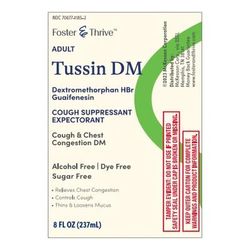 Foster & Thrive Cold and Cough Relief 100 mg - 10 mg / 5 mL Strength Syrup 4 oz. (1238918_EA)