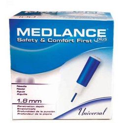 Medlance Safety Lancet 21 Gauge Retractable Push Button Activation Finger (895295_BX)