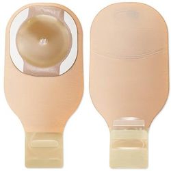 Premier Ostomy Pouch One-Piece System 12 Inch Length Flat, Trim to Fit Up to 2-1/2 Inch Stoma Drainable (1009475_BX)