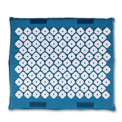Kanjo Acupressure Foot Mat Sapphire / White Cotton-Linen Fabric / Memory Foam / Plastic 14 X 16 Inch (1236437_EA)