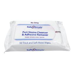Safe n Simple Adhesive Remover Wipe 50 per Pack (704616_PK)