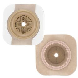 New Image CeraPlus Ostomy Barrier Trim to Fit, Extended Wear Adhesive Tape Borders 57 mm Flange Red Code System Up to 1-1/2 Inch Opening (1158424_EA)