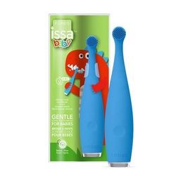 ISSA baby Sonic Toothbrush Bubble Blue Dino Ages Birth to 4 Years Silicone (1252887_EA)