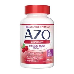 AZO Cranberry Urinary Tract Health Dietary Supplement Vitamin C / Cranberry 120 mg - 500 mg Strength Softgel 100 per Bottle (1268924_BT)