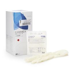 GAMMEX Non-Latex PI Surgical Glove Size 7 Sterile Polyisoprene Standard Cuff Length Micro-Textured White Chemo Tested (765478_CS)