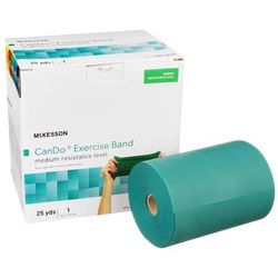 McKesson CanDo Exercise Resistance Band Green 5 Inch X 25 Yard Medium Resistance (1073313_EA)