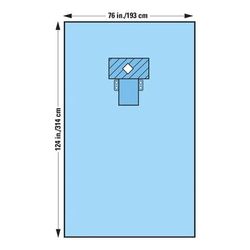 EENT Drape Thyroid Drape 76 W X 124 L Inch Sterile (299097_CS)