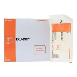 EXU-DRY Anti-Shear Super Absorbent Dressing 3 X 4 Inch Rectangle (330491_CS)