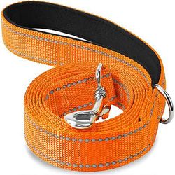 Night Reflective Pet Leash & Harness, Adjustable Dog Cat Collar Lead, Durable Guard Rope For Walking & Security orange 0.59 X 59.06inch