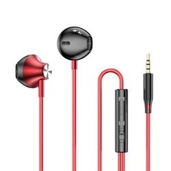 HiFi USB C Wired Earbuds With Mic In Ear Stereo Headphones For Samsung Galaxy S24 S23 S22 Ultra red 3.5mm
