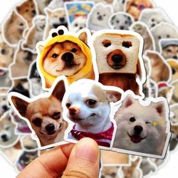 Funny Dog Stickers Pack Cute Cartoon Puppy Decals For Laptop, Phone & More 100 Pcs