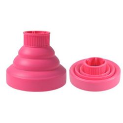 Foldable Silicone Hairdryer Diffuser Cover, Temperature Resistant For Curly Hair Styling pink