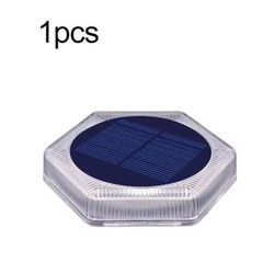 LED Outdoor Deck Lights For Stairs And Pathways blue hexagon