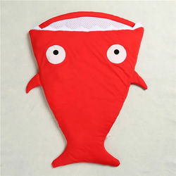 Mr. Shark Baby Sleeping Bag Cozy & Adorable Shark Sleeper Red